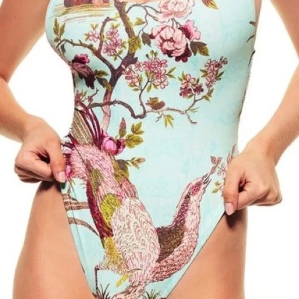 SKIMS X Cavalli One Piece Floral Swimsuit size S NWT